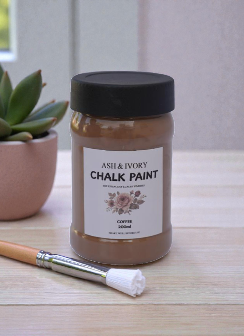 Coffee chalk paint for furniture DIY projects in Pakistan