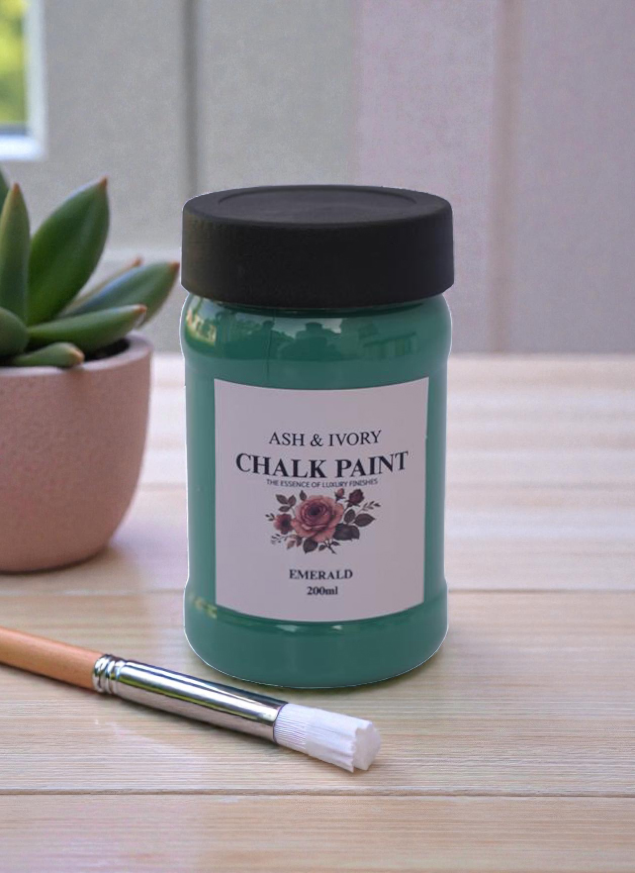 Emerald Furniture Chalk Paint in Pakistan, chalk paint Pakistan, best chalk paint, furniture chalk paint, emerald green chalk paint, DIY furniture paint Pakistan, matte finish chalk paint