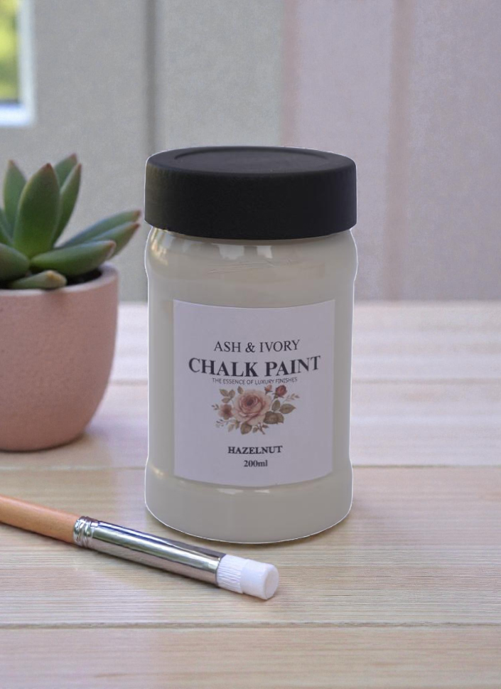 Hazelnut Chalk Paint Furniture Chalk Paint in Pakistan by Ash and Ivory for DIY furniture painting and home décor projects