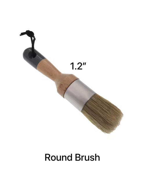 Natural Bristles Oval Brush 1.2 inch for chalk paint, furniture painting, DIY home décor, wood finishing, and smooth professional paint application in Pakistan