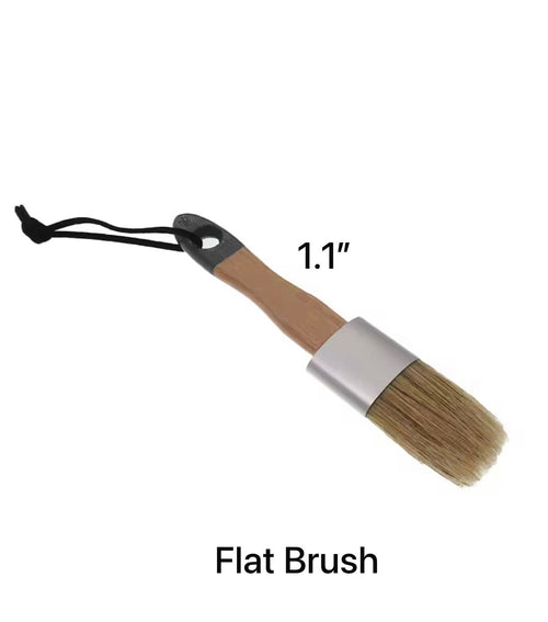 Natural Bristles Oval Brush 1.1 inch for chalk paint, furniture painting, DIY home décor, wood finishing, and smooth professional paint application in Pakistan