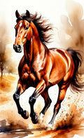 Thin translucent rice paper sheets for decoupage with horse and botanical print designs