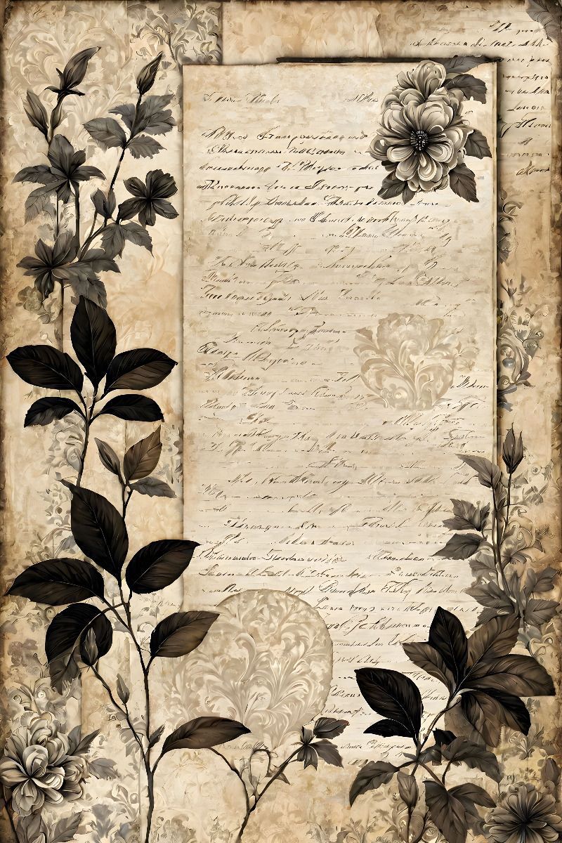 Pack of A4 decoupage rice paper sheets with mixed motif prints including roses, butterflies, and paisley